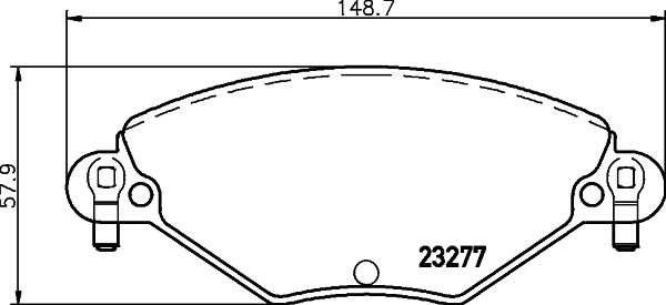 HELLA PAGID 8DB 355 019-411 Brake Pad Set, disc brake