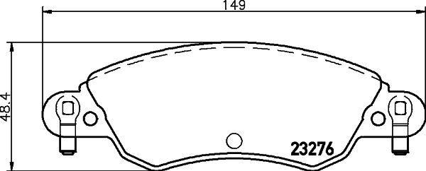 HELLA PAGID 8DB 355 019-431 Brake Pad Set, disc brake