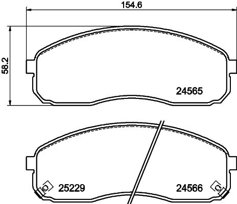 HELLA PAGID 8DB 355 019-581 Brake Pad Set, disc brake