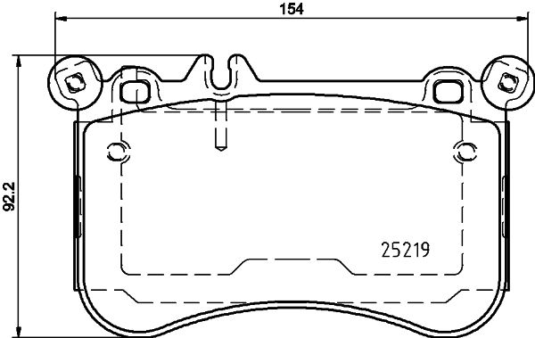 HELLA PAGID 8DB 355 019-671 Brake Pad Set, disc brake