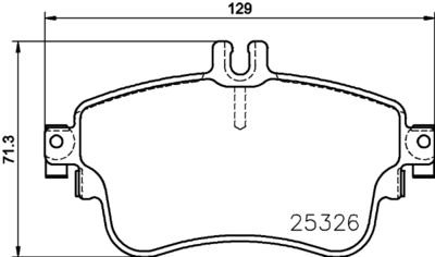 Brake Pad Set, disc brake HELLA PAGID 8DB 355 019-751