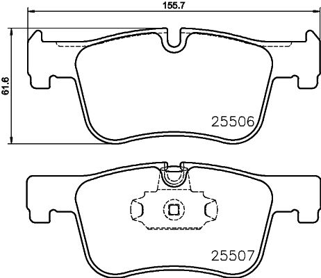 HELLA PAGID 8DB 355 019-771 Brake Pad Set, disc brake