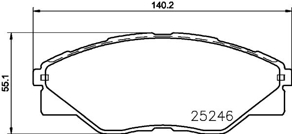 HELLA PAGID 8DB 355 019-811 Brake Pad Set, disc brake
