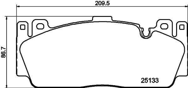 HELLA PAGID 8DB 355 019-991 Brake Pad Set, disc brake