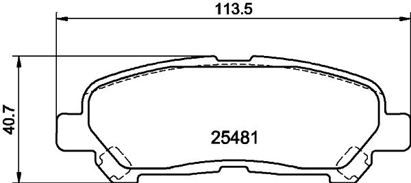 HELLA PAGID 8DB 355 020-131 Brake Pad Set, disc brake