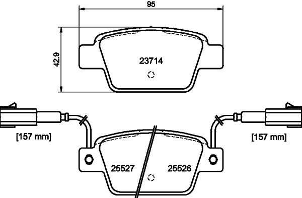 HELLA PAGID 8DB 355 020-181 Brake Pad Set, disc brake