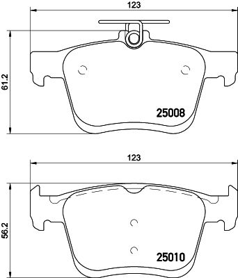HELLA PAGID 8DB 355 020-271 Brake Pad Set, disc brake