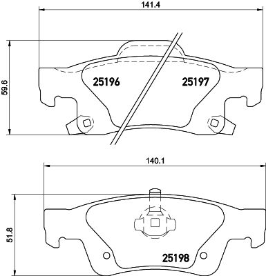 HELLA PAGID 8DB 355 020-351 Brake Pad Set, disc brake