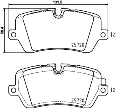 Brake Pad Set, disc brake HELLA PAGID 8DB 355 020-361