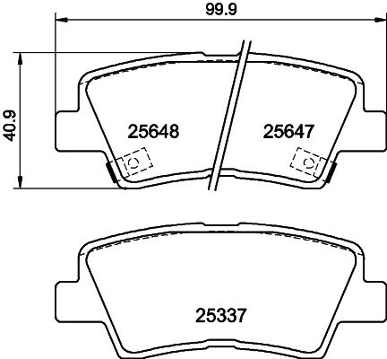 HELLA PAGID 8DB 355 020-371 Brake Pad Set, disc brake