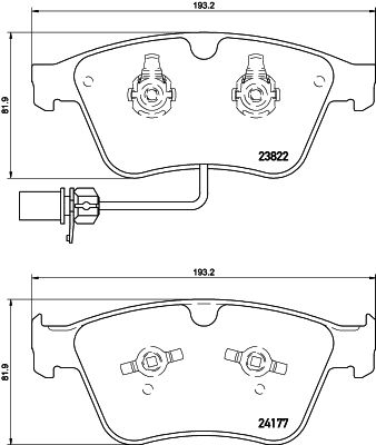 HELLA PAGID 8DB 355 020-441 Brake Pad Set, disc brake