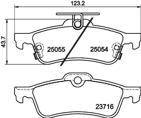 HELLA PAGID 8DB 355 020-501 Brake Pad Set, disc brake