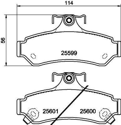 HELLA PAGID 8DB 355 020-531 Brake Pad Set, disc brake