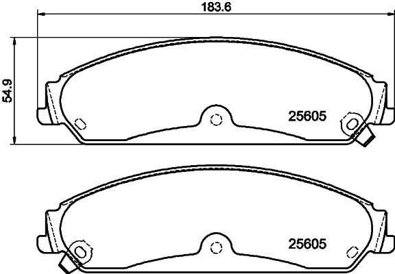 HELLA PAGID 8DB 355 020-541 Brake Pad Set, disc brake