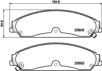 Brake Pad Set, disc brake HELLA PAGID 8DB 355 020-541