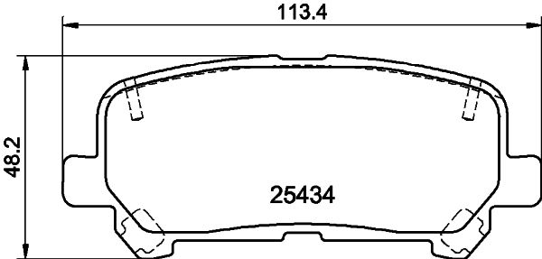 HELLA PAGID 8DB 355 020-601 Brake Pad Set, disc brake