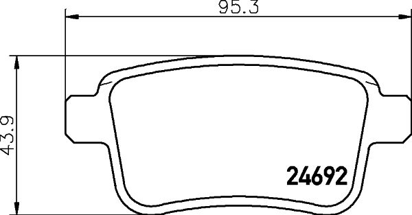 HELLA PAGID 8DB 355 020-641 Brake Pad Set, disc brake