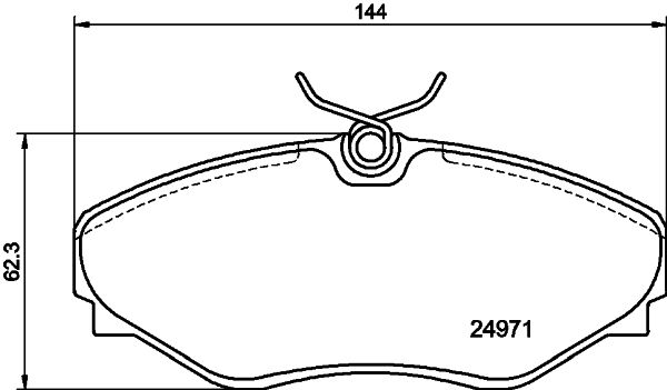 HELLA PAGID 8DB 355 020-731 Brake Pad Set, disc brake