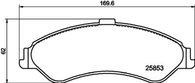 Brake Pad Set, disc brake HELLA PAGID 8DB 355 020-961