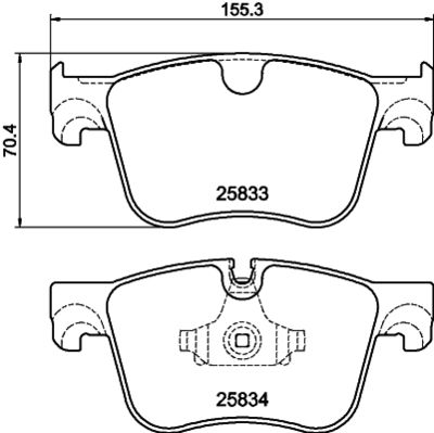 Brake Pad Set, disc brake HELLA PAGID 8DB 355 020-981