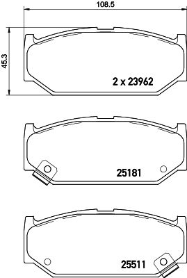 HELLA PAGID 8DB 355 021-121 Brake Pad Set, disc brake