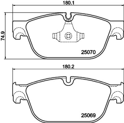 Brake Pad Set, disc brake HELLA PAGID 8DB 355 021-141