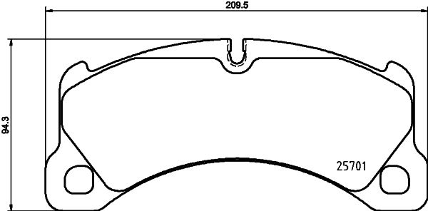 HELLA PAGID 8DB 355 021-191 Brake Pad Set, disc brake