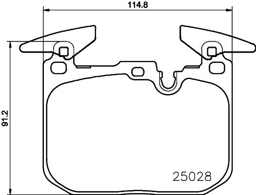 HELLA PAGID 8DB 355 021-271 Brake Pad Set, disc brake