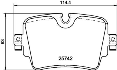 Brake Pad Set, disc brake HELLA PAGID 8DB 355 021-391