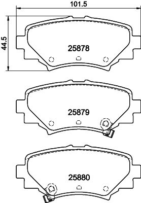 HELLA PAGID 8DB 355 021-411 Brake Pad Set, disc brake
