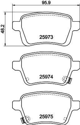 HELLA PAGID 8DB 355 021-441 Brake Pad Set, disc brake