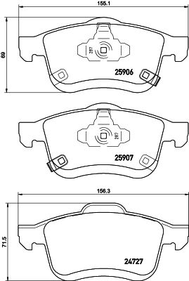 HELLA PAGID 8DB 355 021-451 Brake Pad Set, disc brake