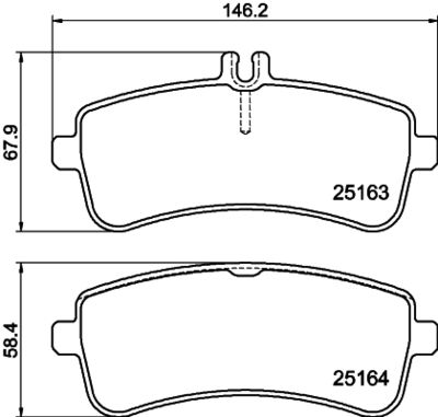 Brake Pad Set, disc brake HELLA PAGID 8DB 355 021-521