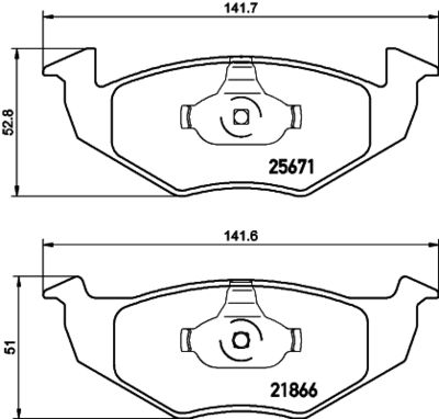 Brake Pad Set, disc brake HELLA PAGID 8DB 355 021-531