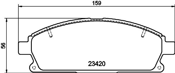 HELLA PAGID 8DB 355 021-651 Brake Pad Set, disc brake