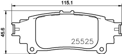 Brake Pad Set, disc brake HELLA PAGID 8DB 355 021-661
