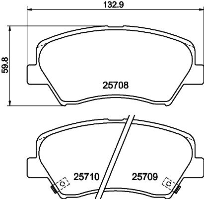 HELLA PAGID 8DB 355 021-781 Brake Pad Set, disc brake