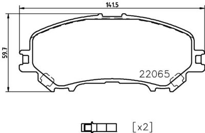 Brake Pad Set, disc brake HELLA PAGID 8DB 355 021-861