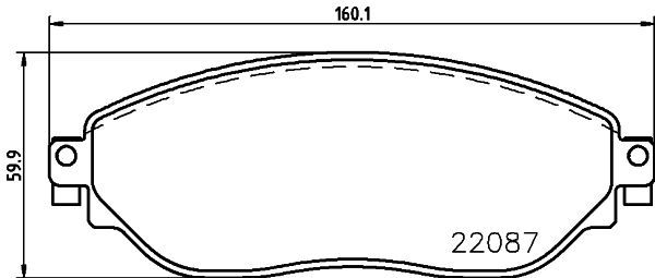HELLA PAGID 8DB 355 021-891 Brake Pad Set, disc brake