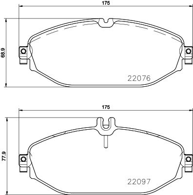 HELLA PAGID 8DB 355 021-921 Brake Pad Set, disc brake