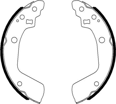 HELLA PAGID 8DB 355 022-051 Brake Shoe Set