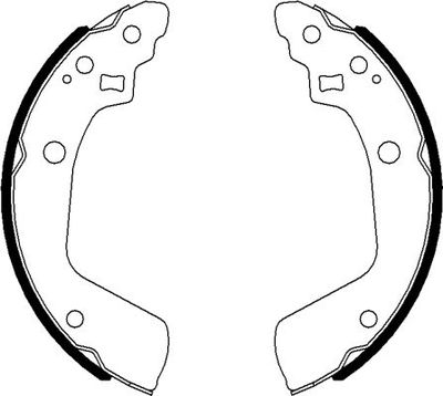 Brake Shoe Set HELLA PAGID 8DB 355 022-051