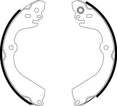 Brake Shoe Set HELLA PAGID 8DB 355 022-111