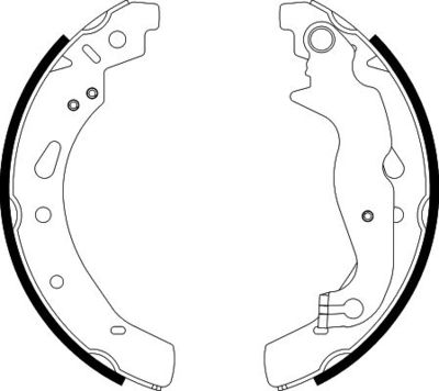 Brake Shoe Set HELLA PAGID 8DB 355 022-121