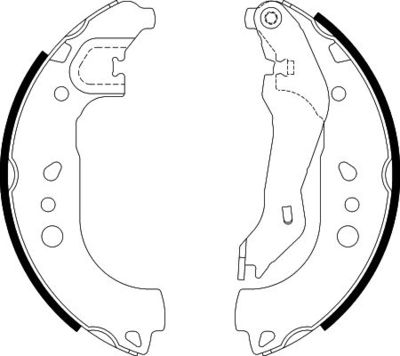 Brake Shoe Set HELLA PAGID 8DB 355 022-131