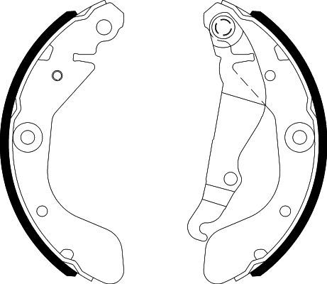 HELLA PAGID 8DB 355 022-141 Brake Shoe Set