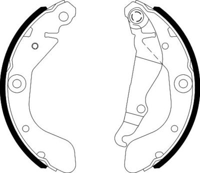 Brake Shoe Set HELLA PAGID 8DB 355 022-141