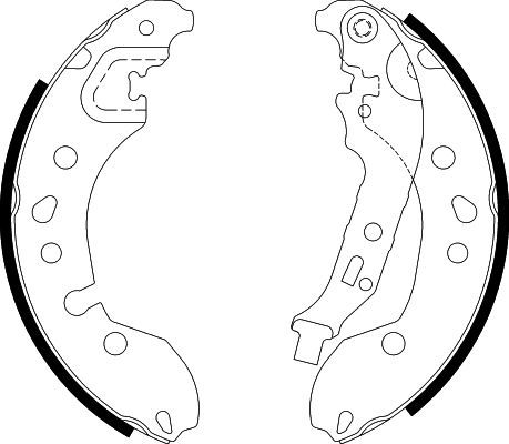 HELLA PAGID 8DB 355 022-181 Brake Shoe Set
