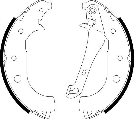 HELLA PAGID 8DB 355 022-231 Brake Shoe Set