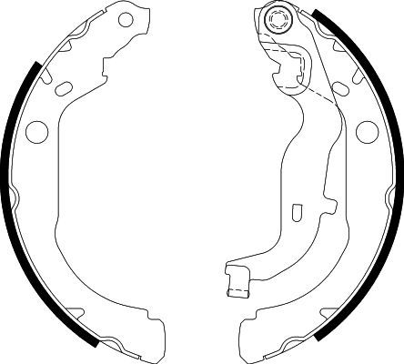 HELLA PAGID 8DB 355 022-261 Brake Shoe Set